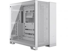 CORSAIR 6500D AIRFLOW Dual Chamber Edzett Üveg PC Ház Tápegység nélkül (CC-9011260-WW) fehér
